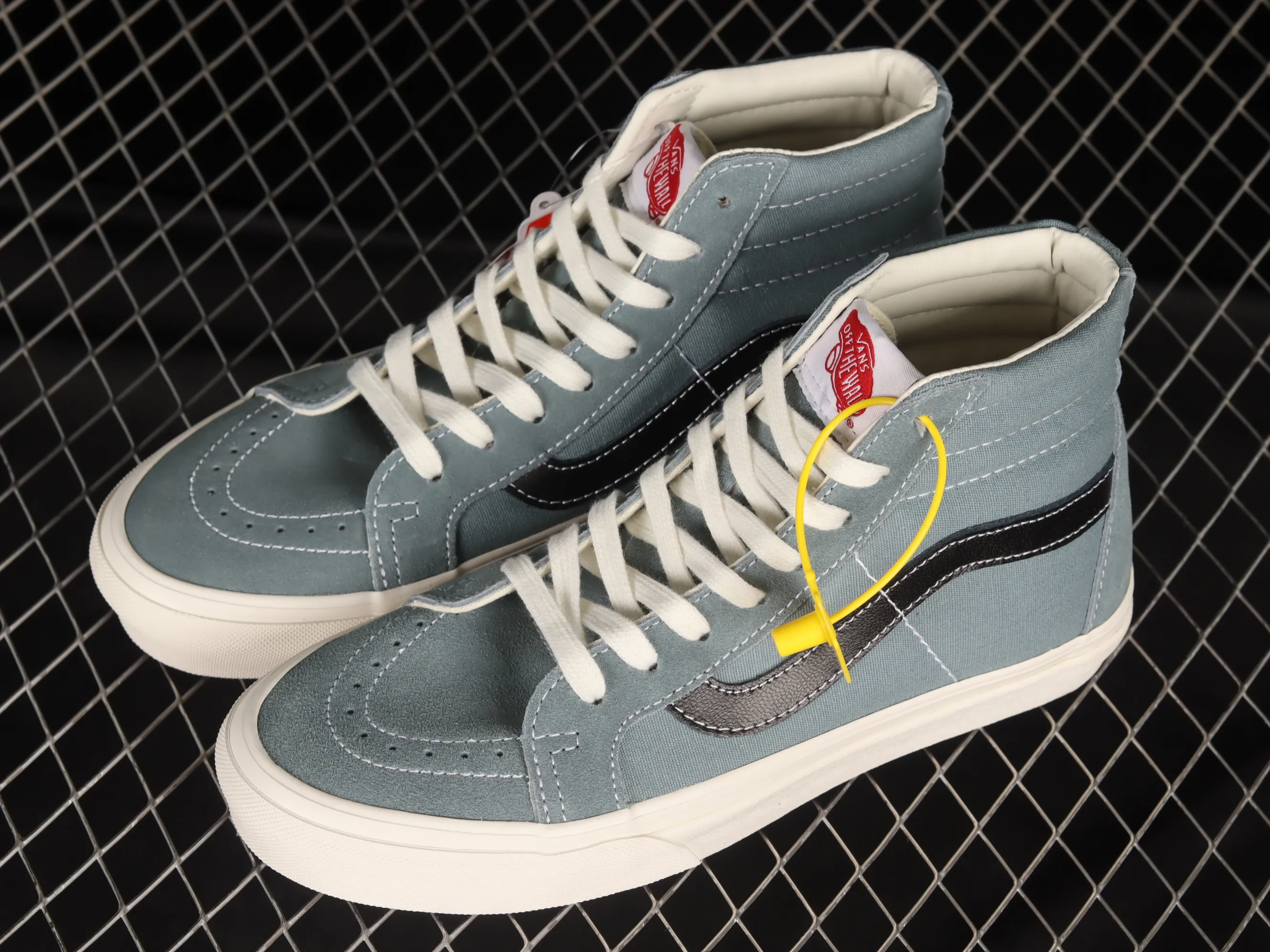 All categories Vans Vans series Vans Hi Vans high-top Vans OG SK8-Hi Lx fairy haze blue color Japanese retro trend high-top canvas skateboard shoes VN0A4BVB20R